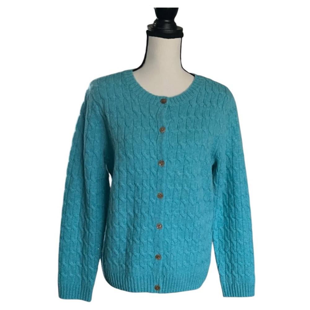 Vintage Appleseed 100% Wool Sweater Cardigan. Size M - Picture 2 of 7